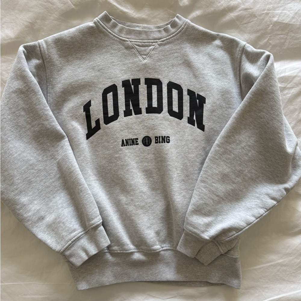 Anine Bing Light Gray Cotton Top XS